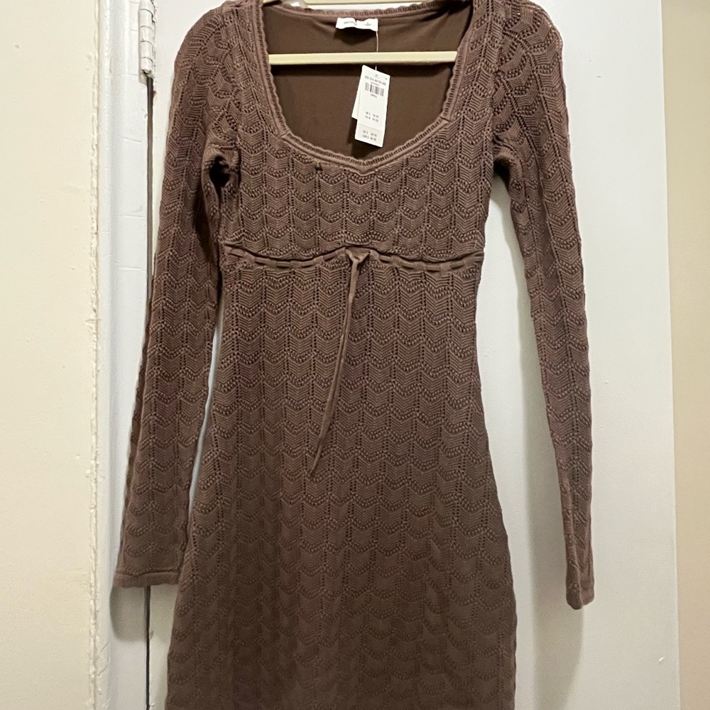 Hollister Short Brown Knit Dress